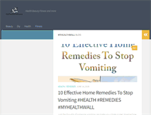 Tablet Screenshot of myhealthwall.com